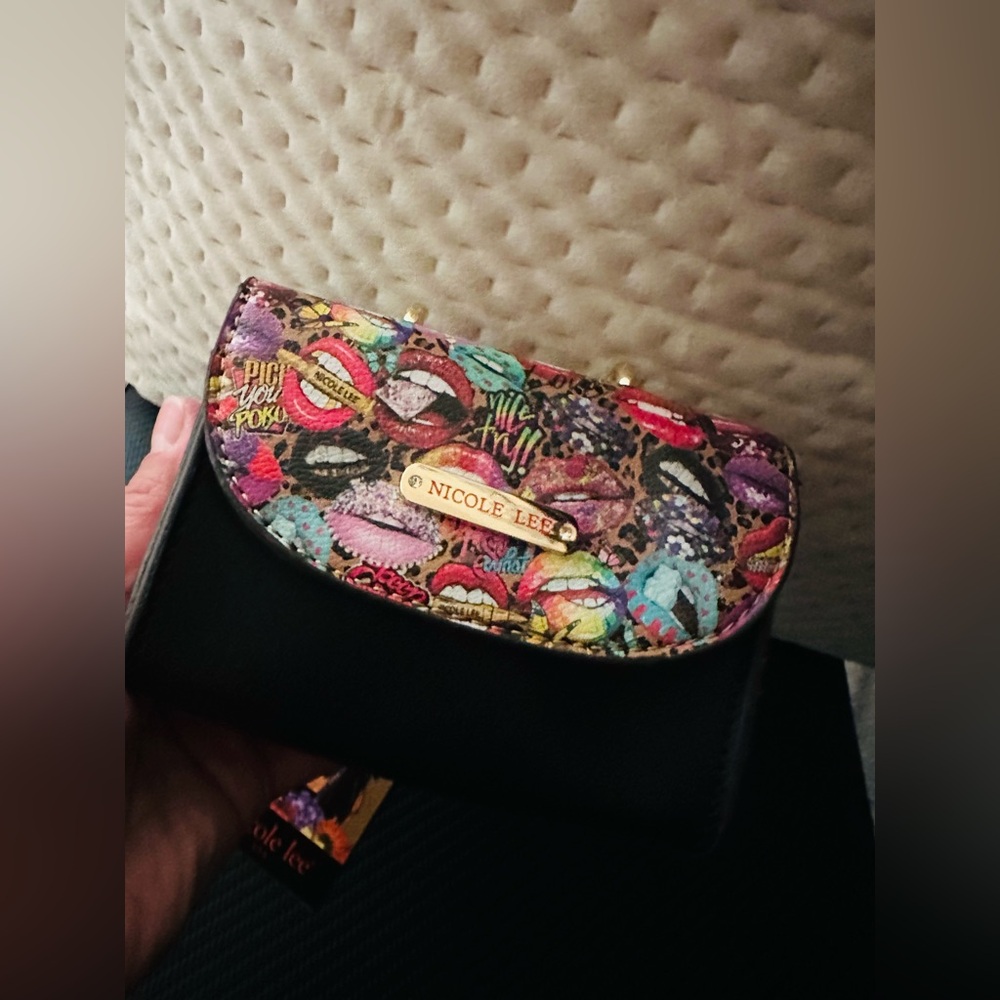 Nicole Lee Colorful Mini Print Satchel - Picture 9 of 9